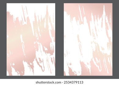 Traços de aquarela ou tinta em um modelo de banner estilo grunge. Modelo de design grunge rosa suave com traços. Perfeito para adicionar um visual ousado e texturizado a banners, cartazes e designs criativos. 