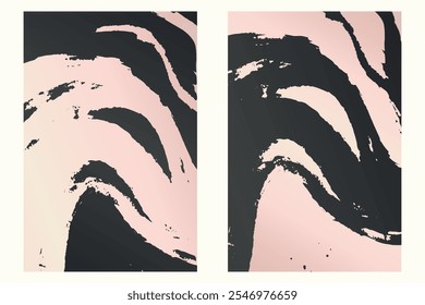 Traços de aquarela ou tinta em um modelo de banner estilo grunge. Modelo de design grunge rosa suave com traços. Perfeito para adicionar um visual ousado e texturizado a banners, cartazes e designs criativos. 