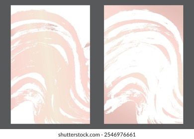 Traços de aquarela ou tinta em um modelo de banner estilo grunge. Modelo de design grunge rosa suave com traços. Perfeito para adicionar um visual ousado e texturizado a banners, cartazes e designs criativos. 