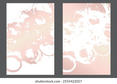 Traços de aquarela ou tinta em um modelo de banner estilo grunge. Modelo de design grunge rosa suave com traços. Perfeito para adicionar um visual ousado e texturizado a banners, cartazes e designs criativos. 