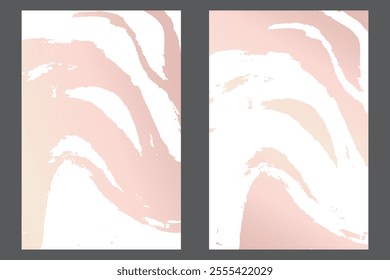 Traços de aquarela ou tinta em um modelo de banner estilo grunge. Modelo de design grunge rosa suave com traços. Perfeito para adicionar um visual ousado e texturizado a banners, cartazes e designs criativos. 