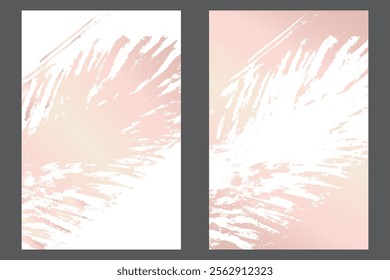 Traços de aquarela ou tinta em um modelo de banner estilo grunge. Modelo de design grunge rosa suave com traços. Perfeito para adicionar um visual ousado e texturizado a banners, cartazes e designs criativos. 