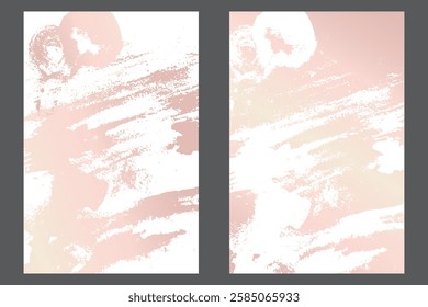 Traços de aquarela ou tinta em um modelo de banner estilo grunge. Modelo de design grunge rosa suave com traços. Perfeito para adicionar um visual ousado e texturizado a banners, cartazes e designs criativos. 