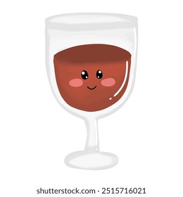 watercolor kawaii soda drink cartoon illustration