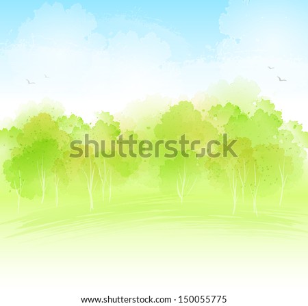 Watercolor landscape