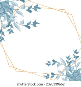 Diseño de marco de hoja de color en formato vectorial