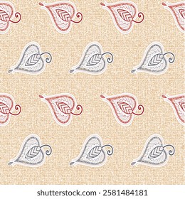 watercolor  LEAF pattern Seamless pattern on beautiful background