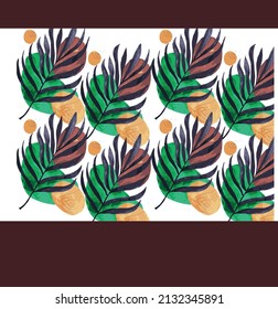 watercolor leafy texture illustration. And more