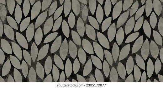 Watercolor leaves seamless vector pattern. leaves background, textured jungle print	
