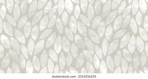 Watercolor leaves seamless vector pattern. Autumn leaves background, textured jungle print	