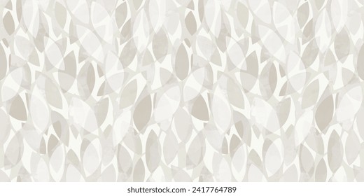 Watercolor leaves seamless vector pattern. foliage tea leaves background, textured jungle print