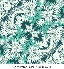 Watercolor leaves texture, pattern.floral background.