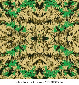 Watercolor leaves texture, pattern.floral background.