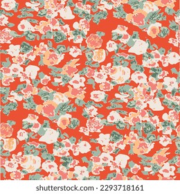 watercolor liberty floral pattern, perfect for fashion textiles and decoration