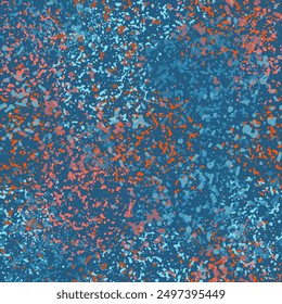 watercolor light blue soap bubbles seamless pattern.  Ink Polka Doodle. Fun Watercolor Rounds Pattern.