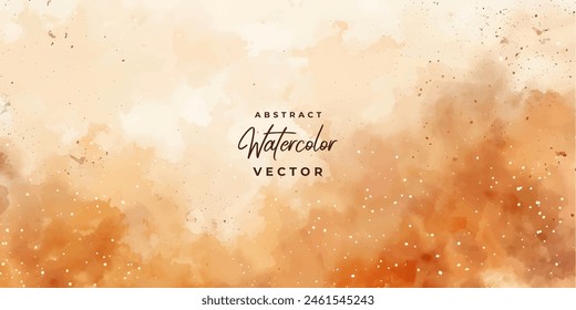 watercolor light brown dust autumn abstract background digital painting