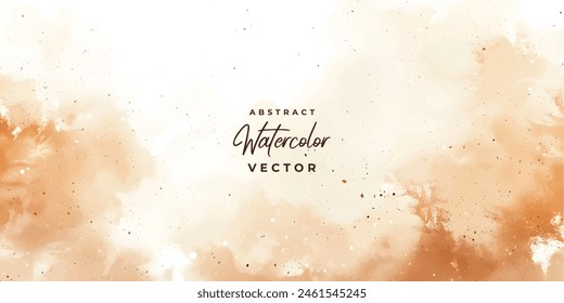 watercolor light brown dust autumn abstract background digital painting