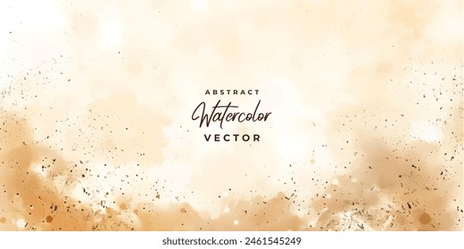 watercolor light brown dust autumn abstract background digital painting