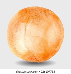  watercolor light circle, traced vector image