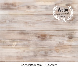 Watercolor light wood texture background. Vector illustration, eps 10.