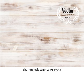 Watercolor Light Wood Texture Background. Vector Illustration, Eps 10.