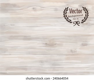 Watercolor Light Wood Texture Background. Vector Illustration, Eps 10.