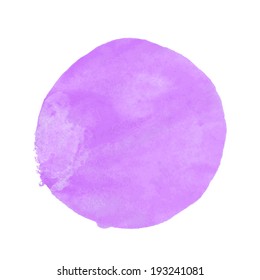 Watercolor Lilac Blot, Vector Illustration