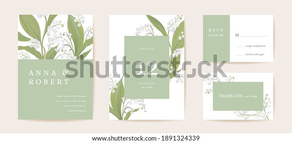 Watercolor lily\
floral wedding card. Vector spring flower, rustic blossom, leaves\
invitation. Boho template frame. Botanical Save the Date foliage\
cover, modern design\
poster