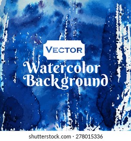 Watercolor local blue salt background