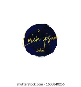 Watercolor Logo Design Vector Eps 10