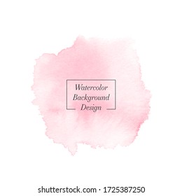 Watercolor logo paint background - Vector. Perfect art abstract design for any creative ideas.