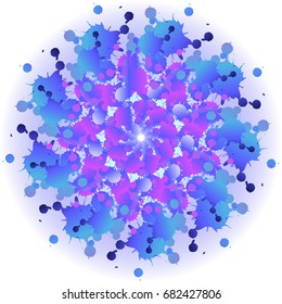Watercolor mandala