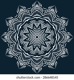 Watercolor mandala. Print for textile
