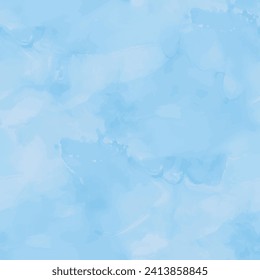Watercolor Marble. Alcohol Ink Canvas. Liquid Seamless Art Painting. Metal Luxury Pattern. Light Elegant Background. Foil Oriental Background. Blue Marble Watercolor. Gold Sea Paint. Pastel Vector Ink