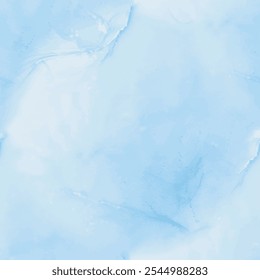 Watercolor Marble. Ocean Elegant Background. Ocean Golden Glitter. Modern Abstract Art Painting. Alcohol Ink Marble. Blue Marble Watercolor. Gold Vector Background. Foil Sea Paint. Liquid Vector Ink