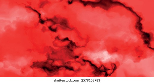 watercolor marble pattern design. paint brush strokes. fire red texture. smoke overlays black and red Background. vintage retro red background. 