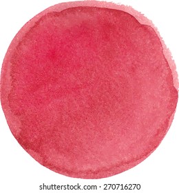 Watercolor marsala color circle