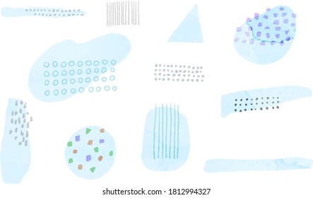 Aquarellmaterial mit weichem Eindruck