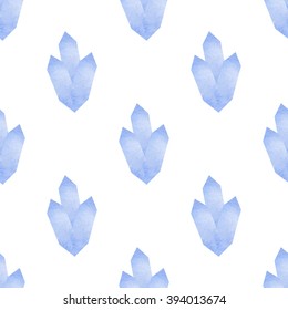 Watercolor minerals seamless pattern. Made in vector. Unusual background for web-design, t-shirts, fabric, wallpaper.