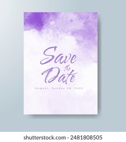Watercolor Minimal Card. Classic Vector Design Cards. Wedding Abstract Background Invitation. Art Template. Set of Creative Illustrations for Brochure, Cover Design. Minimalistic Watercolor Artwork.