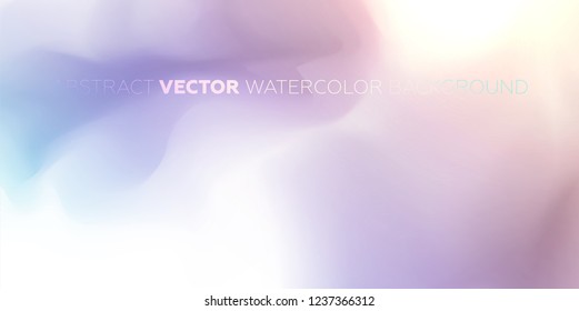 Watercolor minimalistic beautiful background for trendy fashion cover, poster, placard, brochure or wallpaper. Eps10 vector illustration