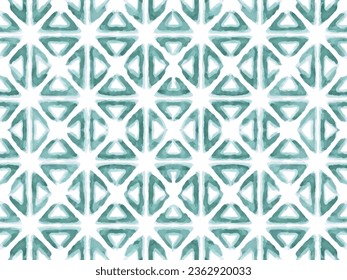 Watercolor Modern Geometric seamless pattern.Colorful watercolor Geometric style seamless pattern for textile,background,texture and tile.Abstract watercolor Geometric background seamless pattern