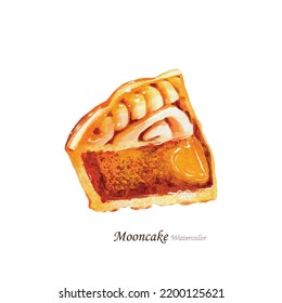 Watercolor of mooncake illustration vector design great for your compositions or decorate with your artwork.