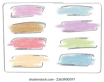Watercolor multicolor hand drawing
blots and brush strokes, frames and background for text