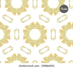 Watercolor multicolor hand drawn seamless pattern for your business. Vector illustration.