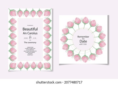 Watercolor natural flower and leave set design