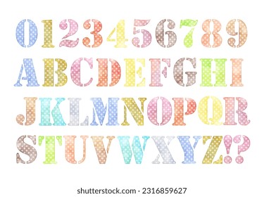 Watercolor Numbers and Alphabets
(dot)