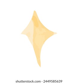 watercolor object element decoration. ballon, yellow flower, blink, carrot