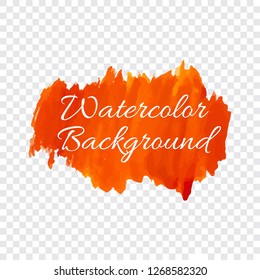 Watercolor orange background