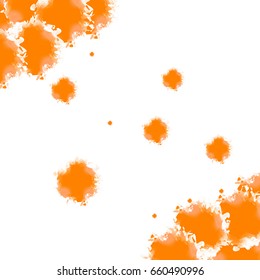 watercolor orange background vector